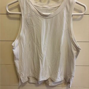 Women's White Sleeveless Top